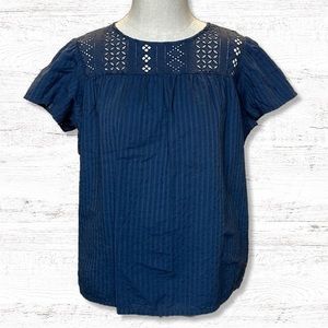 { Ella Moss } - Flutter Sleeve Blouse